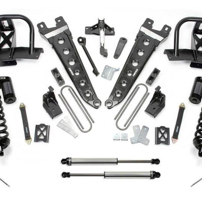 Fabtech 11-16 Ford F250 4WD w/o Factory Overload 8in Rad Arm Sys w/Dlss 4.0 C/O& Rr Dlss