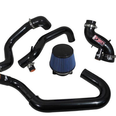 Injen 03-06 Evo 8/9/MR Cast Aluminum Intake System w/ Full Intercooler Piping Black Short Ram Intake