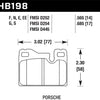 Hawk 77-88 Porsche 924 / 78-85 & 92-95 928 / 83-91 944 HT-10 Rear Race Brake Pads