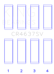 King Engine Bearings Audi BYT/CDNC/CCZD/CPSA (Size 0.50) Connecting Rod Bearing Set