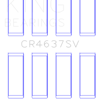 King Engine Bearings Audi BYT/CDNC/CCZD/CPSA (Size 0.50) Connecting Rod Bearing Set