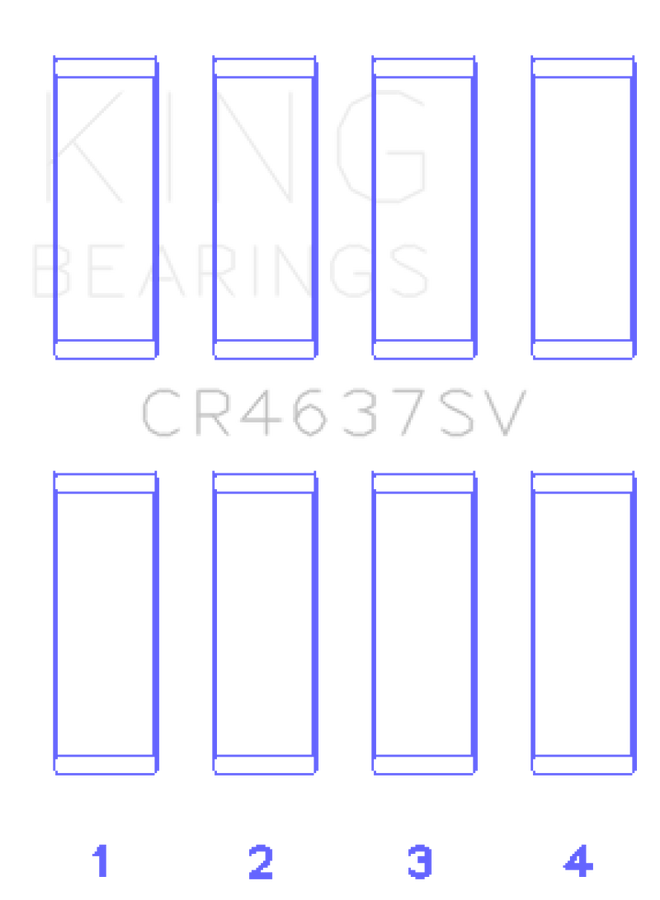 King Engine Bearings Audi BYT/CDNC/CCZD/CPSA (Size 0.50) Connecting Rod Bearing Set