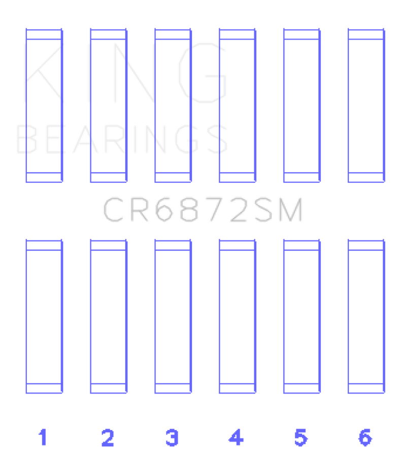 King Engine Bearings Toyota 1GR-FE Connecting Rod Bearing Set - Size STD