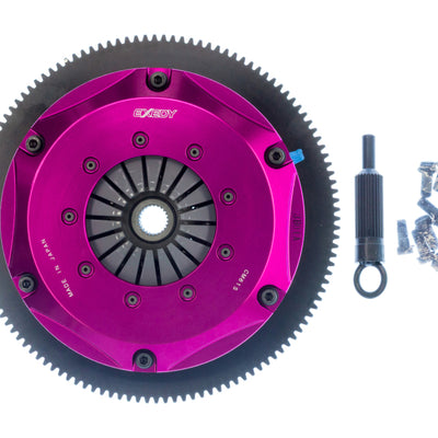Exedy 2006-2006 Saab 9-2X Aero H4 Hyper Twin Cerametallic Clutch Sprung Center Disc Push Type Cover