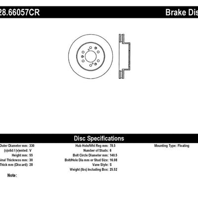 StopTech 07-11 GM Silverado 1500 Drilled Right Front Cryo Rotor