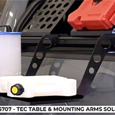 Putco TEC Table w/ Mounting Arms (No Drill) Table 24in x 12in x .02in / QTY 2 Arms 24in x 14in x 1in