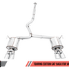 AWE Tuning Subaru STI VA / WRX GV / STI GV Sedan Touring Edition Exhaust - Chrome Silver Tip (102mm)