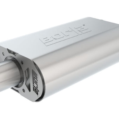 Borla CrateMuffler SBC Hot 350/383 2.5 inch Offset/Center 14in x 4.35in x 9in Oval Muffler