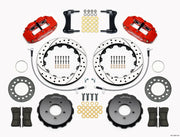 Wilwood Narrow Superlite 6R Front Hat Kit 12.88in Drill Red 2005-Up Mazda Miata w/ Lines