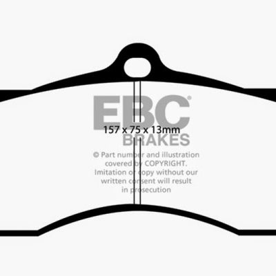 EBC 68-69 Chevrolet Camaro (1st Gen) 4.9 Ultimax2 Front Brake Pads