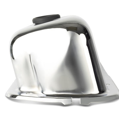 Ford Racing Logo Stamped Steel Valve Covers - Chrome