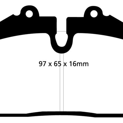 EBC 92-93 Porsche 911 (964) 3.6 Carrera RS America Redstuff Front Brake Pads