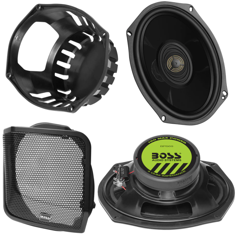 Boss Audio Systems Harley-Davidson 6 x 9 Inch Saddlebag Speaker Kit