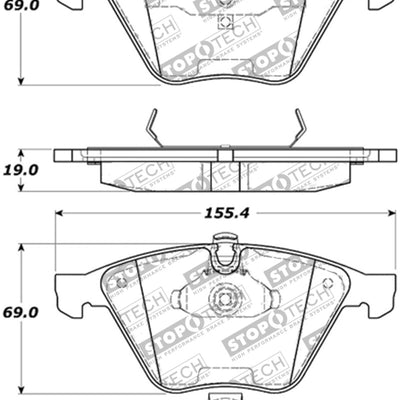 StopTech Performance 07-09 BMW E90/E92/E93 335i Coupe/Sedan Front Brake Pads D918