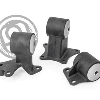 Innovative 94-97 Accord H/F Series Black Steel Mounts 85A Bushings (Auto to Manual)