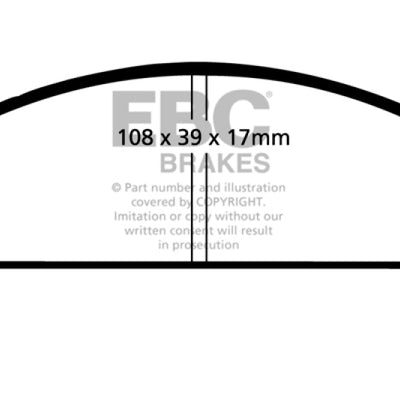 EBC 68-83 Fiat 124 1.6 Yellowstuff Front Brake Pads