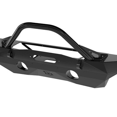 ICON 07-18 Jeep Wrangler JK Pro Series Mid Width Front Recessed Winch Bumper w/Bar/Tabs