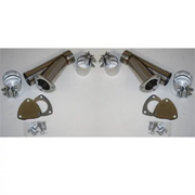 Granatelli 4.0in Stainless Steel Manual Dual Exhaust Cutout Kit w/Slip Fit & Band Clamps