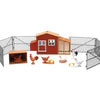 New Ray Toys Country Life Playset Chicken Coop with Chickens