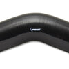 Vibrant 4 Ply Reinforced Silicone Elbow Connector - 5in ID x 4in Leg 45 Deg Elbow (BLACK)