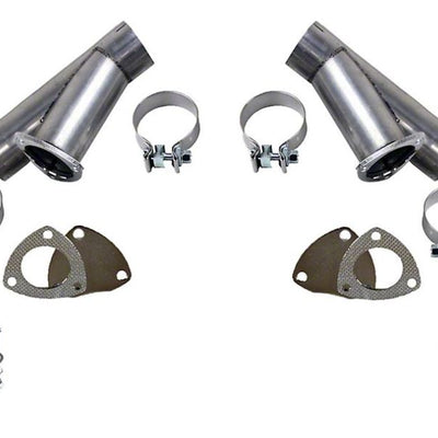 Granatelli 3.0in Stainless Steel Manual Dual Exhaust Cutout Kit w/Slip Fit & Band Clamp