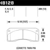 Hawk Corvette Twin Pin DTC-70 Race Brake Pads