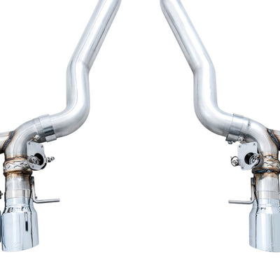 AWE Tuning 18-19 BMW M5 (F90) 4.4T AWD SwitchPath Axle-back Exhaust - Chrome Silver Tips