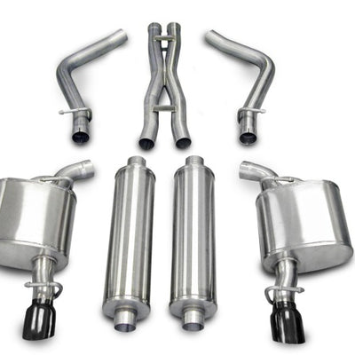 Corsa 2005-2010 Dodge Charger R/T 5.7L V8 Black Xtreme Cat-Back Exhaust