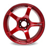 Advan TC4 18x8 +47 5-100 Racing Candy Red & Ring Wheel