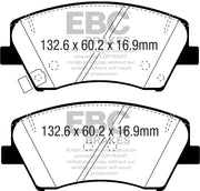 EBC 2017+ Hyundai Elantra 1.4L Turbo Yellowstuff Front Brake Pads