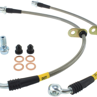 StopTech 00-05 Toyota MR2 Spyder Rear Stainless Steel Brake Lines