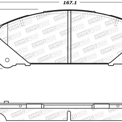 StopTech Performance 10-17 Lexus RX350 Front Brake Pads
