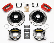 Wilwood Dynapro Dust-Boot P/S Park Brake Kit Drilled Red Big Ford 2.36in Offset