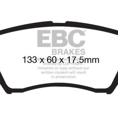 EBC 13+ Hyundai Elantra 1.8 Redstuff Front Brake Pads