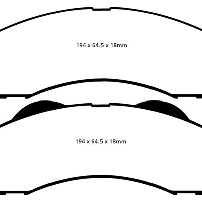 EBC 15+ Ford Expedition 3.5 Twin Turbo 2WD Ultimax2 Front Brake Pads