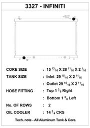 CSF 03-07 Infiniti G35 Radiator