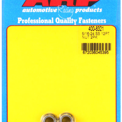 ARP 5/16 x 24 SS 12pt Nut Kit