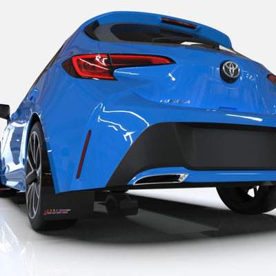 Rally Armor 02-07 Subaru RS/2.5i/WRX/STI (Wagons Req. Mod.) Black Mud Flap BCE Logo