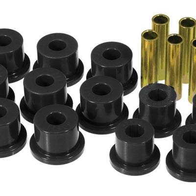 Prothane 81-87 GM K30 Rear Spring & Shackle Bushings (w/ 1.5in OD Frame Shackle Bush) - Black
