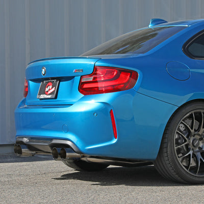 aFe 16-18 BMW M2 L6-3.0L MACH Force-Xp 3in to 2.5in 304 SS Cat-Back Exhaust System-Quad Polish Tips