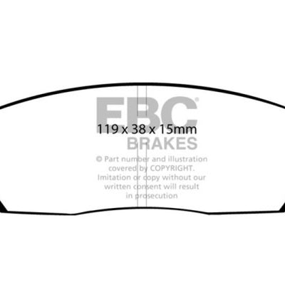 EBC 82-84 Honda Civic Hatchback 1.3 (4 Speed) Greenstuff Front Brake Pads