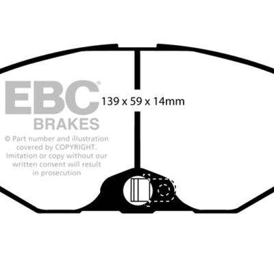 EBC 93-97 Infiniti J30 3.0 Redstuff Front Brake Pads
