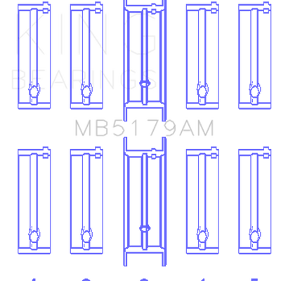 King Engine Bearings Daewoo/GM/Opel/Vauxhall (Size STD) Main Bearing Set