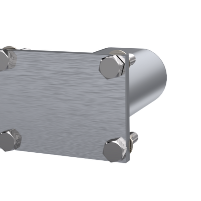 QTP 3in Weld-On QTEC Low Profile Conncetion Oval Tube Kit