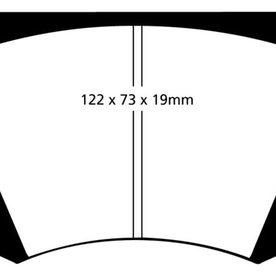 EBC 64-66 Ac Cobra 7.0 Redstuff Front Brake Pads