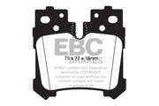 EBC 07+ Lexus LS460 4.6 Yellowstuff Rear Brake Pads
