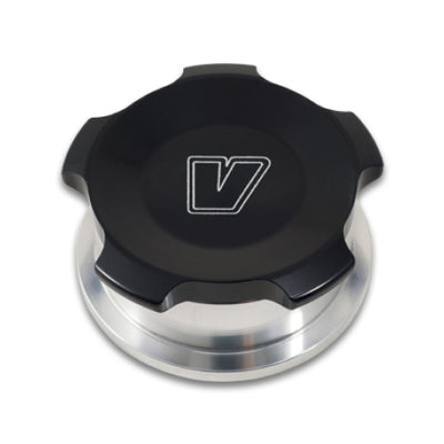 Vibrant 1.5in OD Aluminum Weld Bungs w/ Black Anodized Threaded Cap (incl. O-Ring)