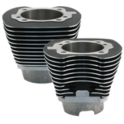 S&S Cycle 1999+ BT 4-1/8in Bore Cylinder Set For 124in & 124in Hot Set Up Kits - Wrinkle Black