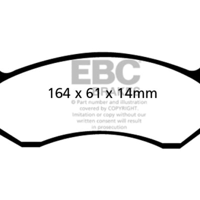 EBC 96-97 Dodge Ram Van B1500 Ultimax2 Front Brake Pads