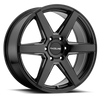 Raceline 156B Surge 16x6.5in / 6x130 BP / 45mm Offset / 84.1mm Bore - Black & Milled Wheel